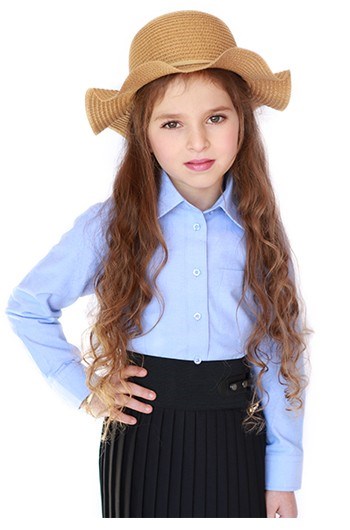 חולצות מכופתרות לילדות נערות ונשים, חולצות תלבושת, חולצות לבנות לראש חודש