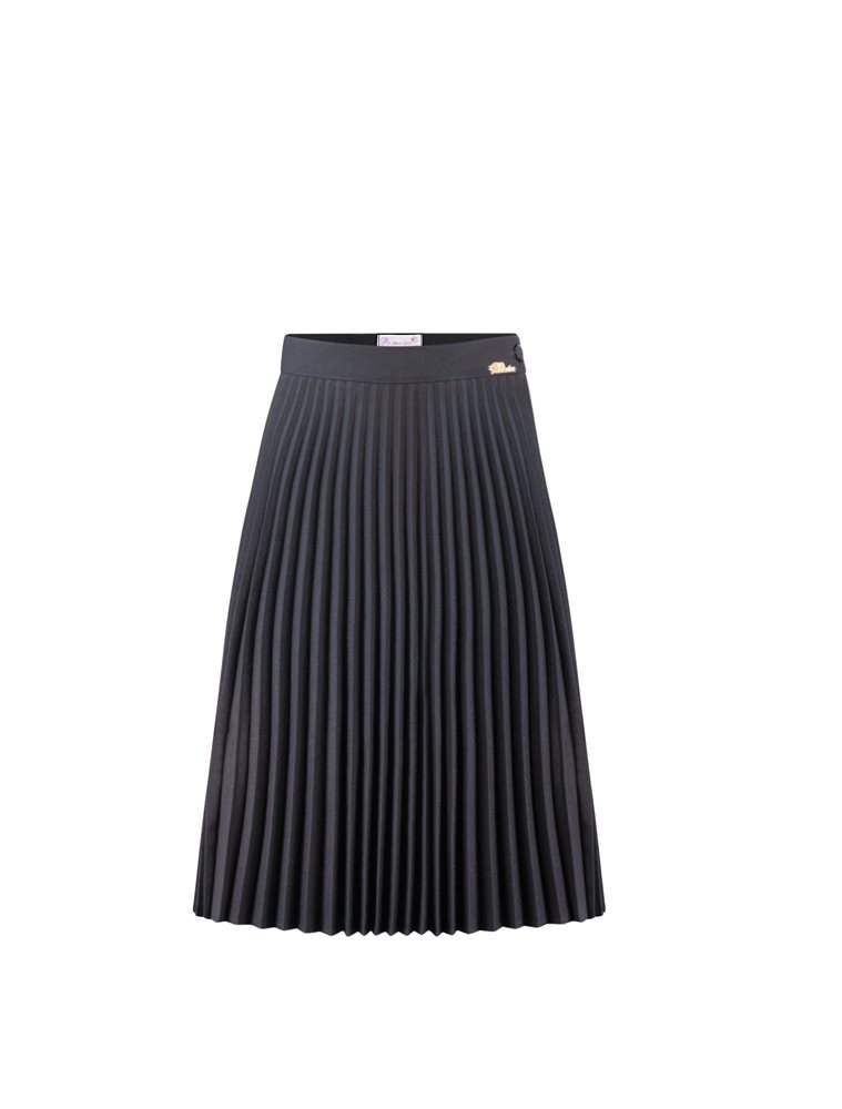 חצאית קפלים אקורדיון 'פעמונים' בצבע כחול