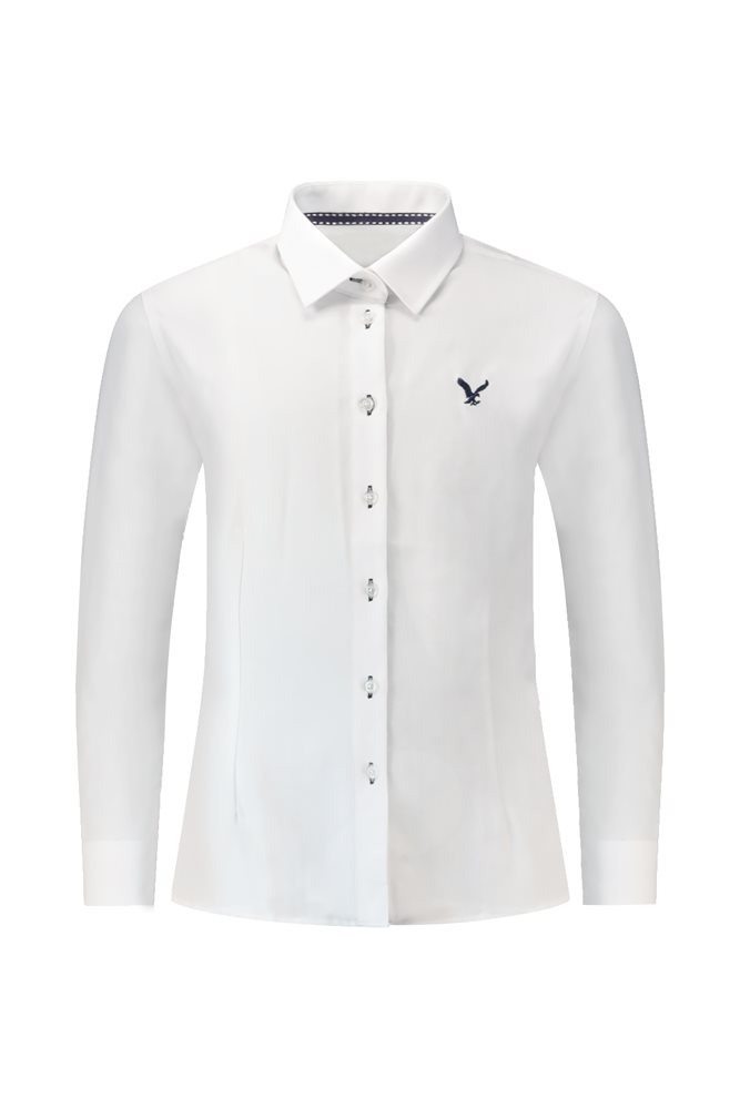 חולצה לבנה דגם blue מידות 34-46