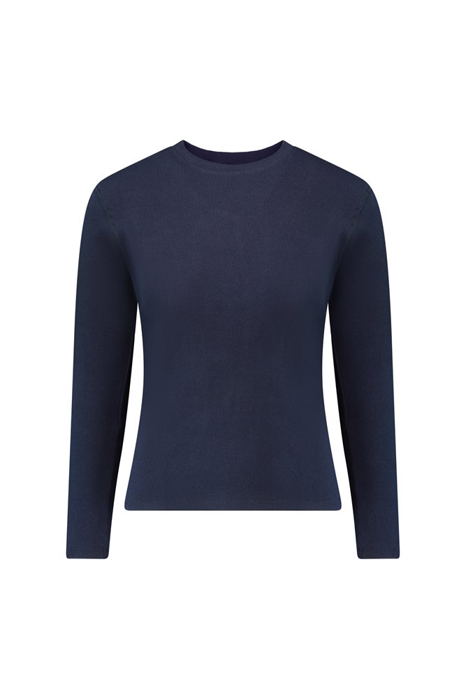 טישרט ריב. 100% כותנה בצבע כחול. מידות ילדות ונערות