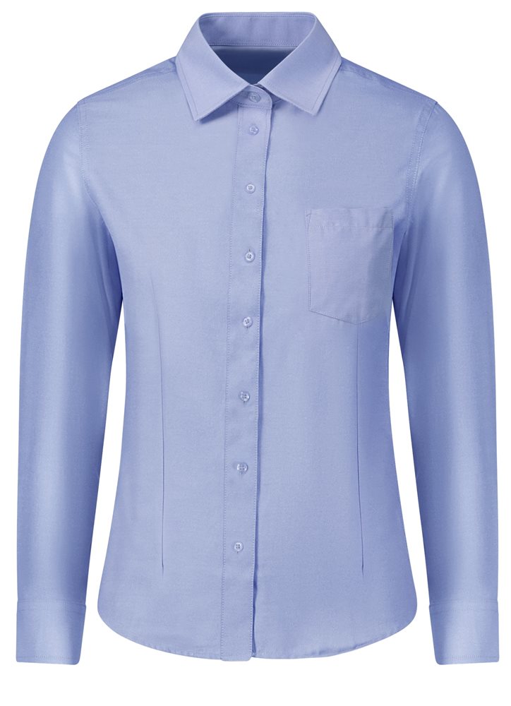 חולצה מכופתרת עם כיס בצבע תכלת מידות 34-54