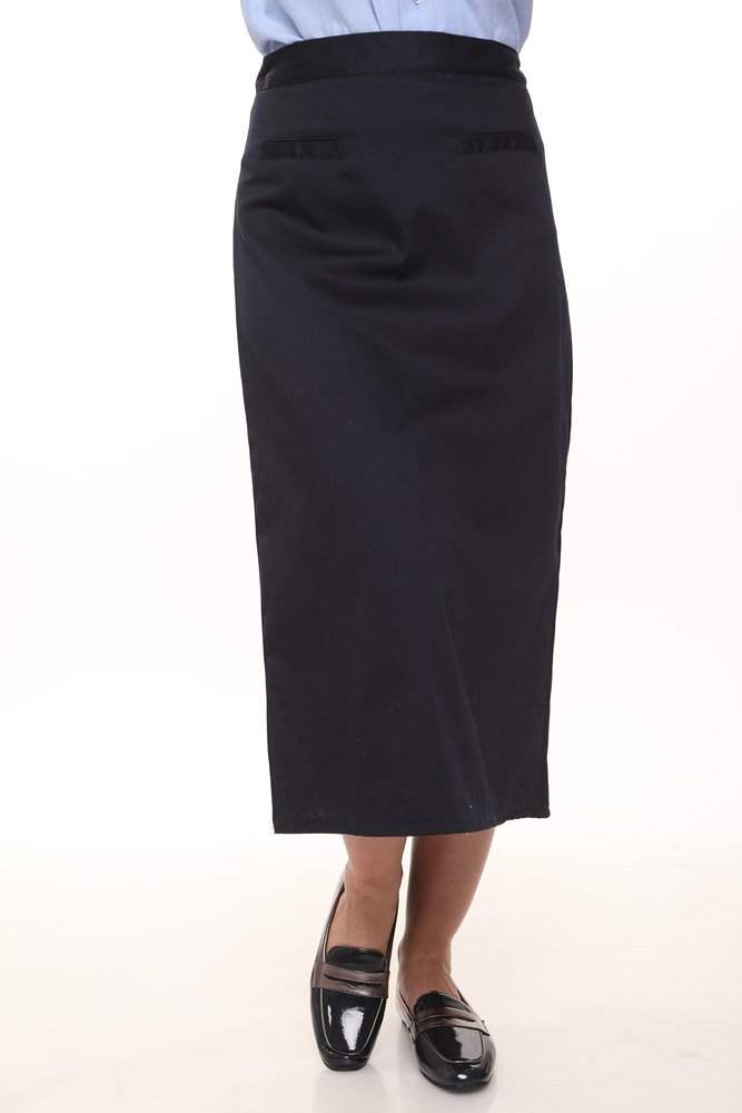 חצאית כחולה ישרה בגזרת A דגם דריל מידות 32-54