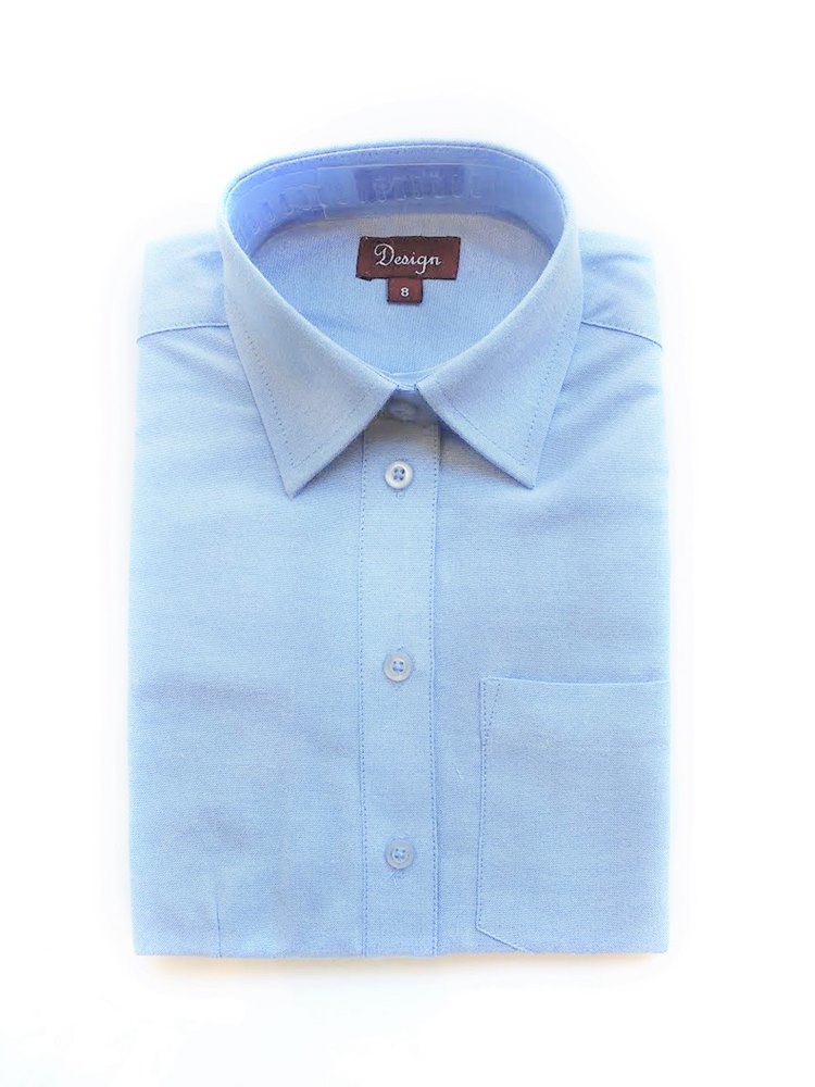 חולצה מכופתרת בצבע תכלת מידות 6-20