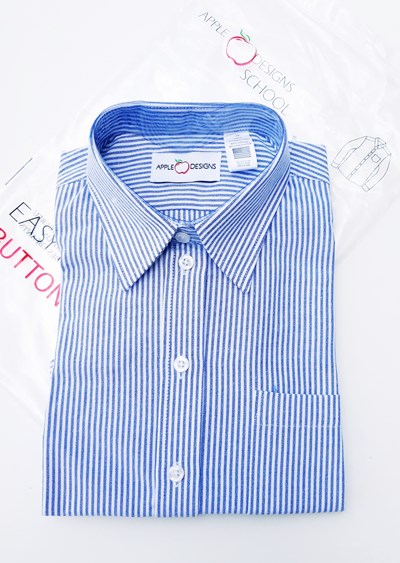 חולצת פסים תכלת לבן מידות 34-50