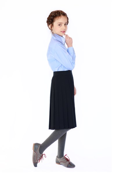 חצאית פליסה לילדות BETTY Z המקורי מארה"ב בצבע כחול