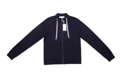 סריג כחול עם רוכסן