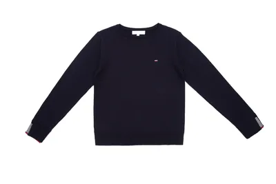 סריג כחול עם רקמה