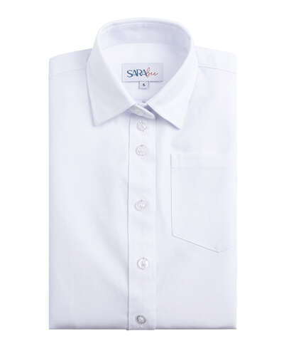 חולצת אוקספורד לבנה של המותג SARA BEE מידות 4-26