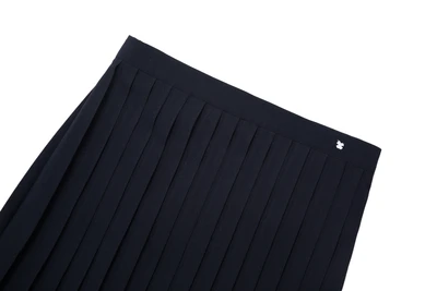 חצאית קפלים צרים עם גומי מאחור