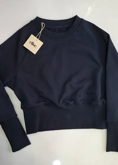 פוטר איכותי בגזרה טרנדית מותג ELIS צבע כחול / שחור