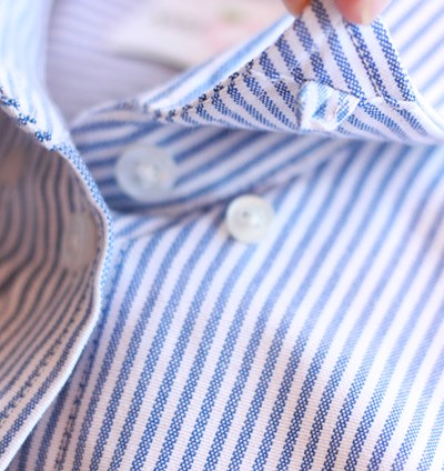 חולצת פסים תכלת לבן מידות 34-50