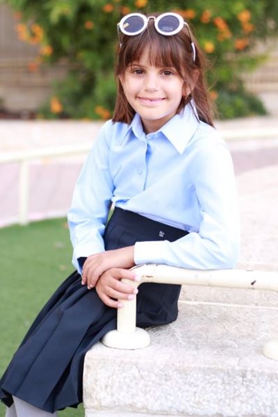 חצאית פליסה לבית הספר בסגנון אמריקאי