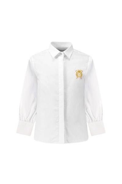 חולצה לבנה דגם גולד עם רקמת זהב