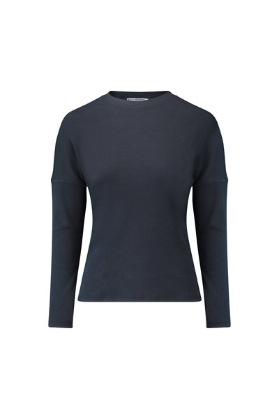 טישרט ריב שרוול שמוט בצבע כחול. 100% כותנה, מידות 8-24