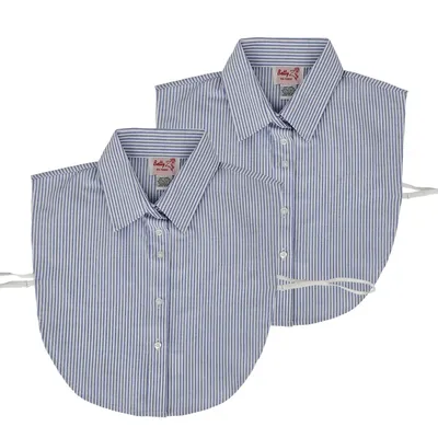 צווארון פסים תכלת לבן Blue Stripe Dickie - Betty z